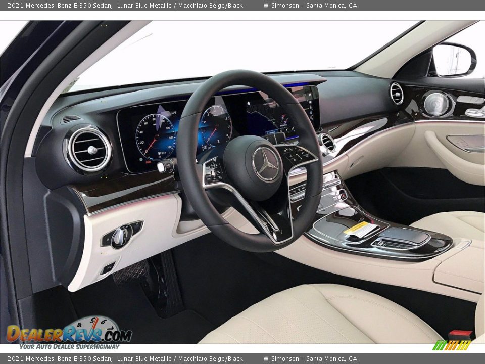 2021 Mercedes-Benz E 350 Sedan Lunar Blue Metallic / Macchiato Beige/Black Photo #4