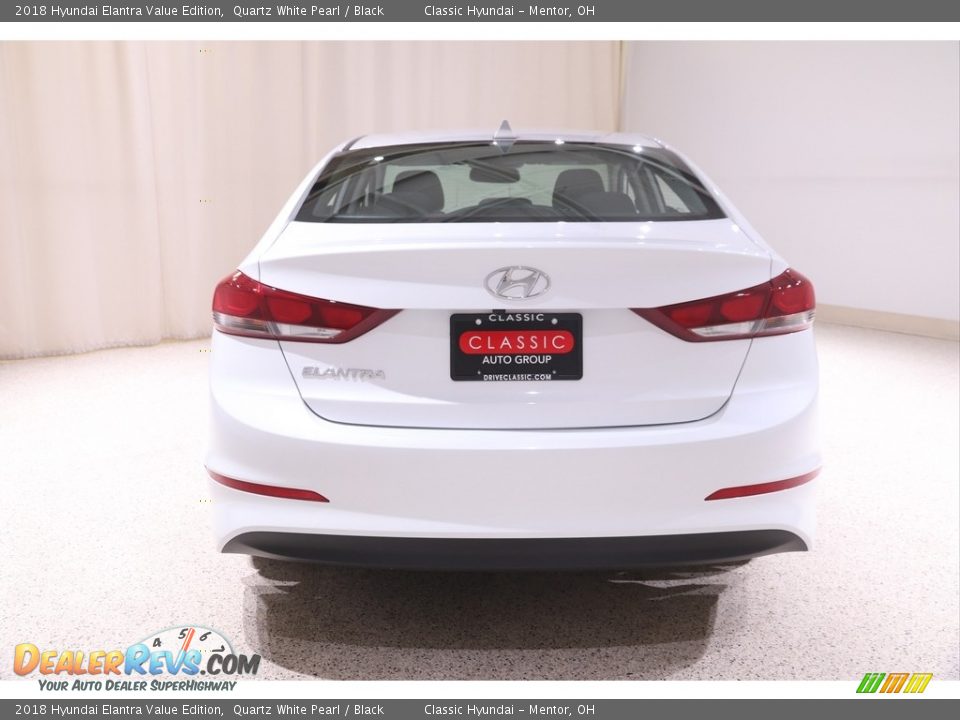2018 Hyundai Elantra Value Edition Quartz White Pearl / Black Photo #19