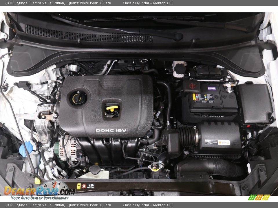 2018 Hyundai Elantra Value Edition Quartz White Pearl / Black Photo #20