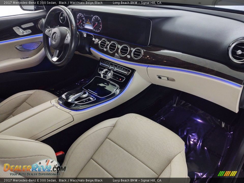 Macchiato Beige/Black Interior - 2017 Mercedes-Benz E 300 Sedan Photo #26