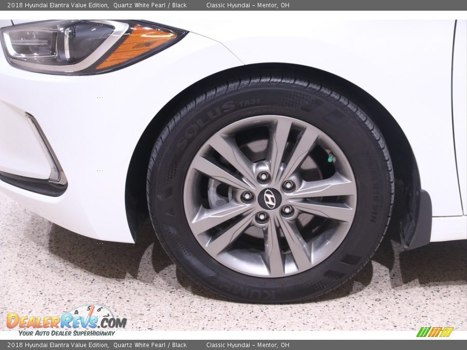 2018 Hyundai Elantra Value Edition Quartz White Pearl / Black Photo #21
