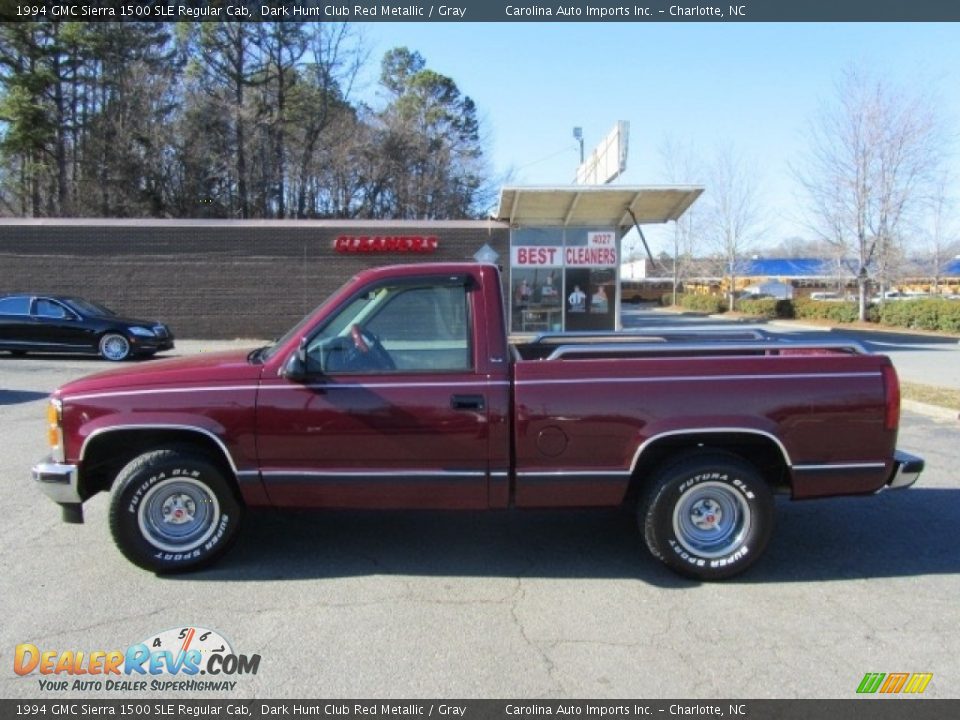 Dark Hunt Club Red Metallic 1994 GMC Sierra 1500 SLE Regular Cab Photo #7