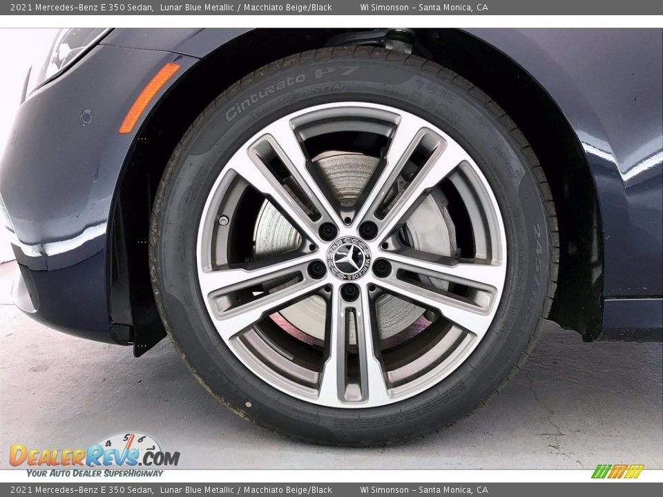 2021 Mercedes-Benz E 350 Sedan Lunar Blue Metallic / Macchiato Beige/Black Photo #9