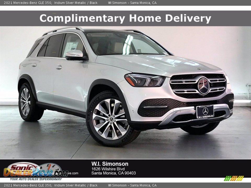 2021 Mercedes-Benz GLE 350 Iridium Silver Metallic / Black Photo #1