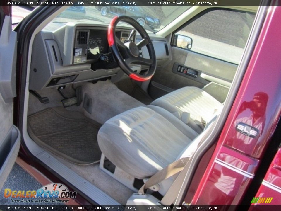 Gray Interior - 1994 GMC Sierra 1500 SLE Regular Cab Photo #14