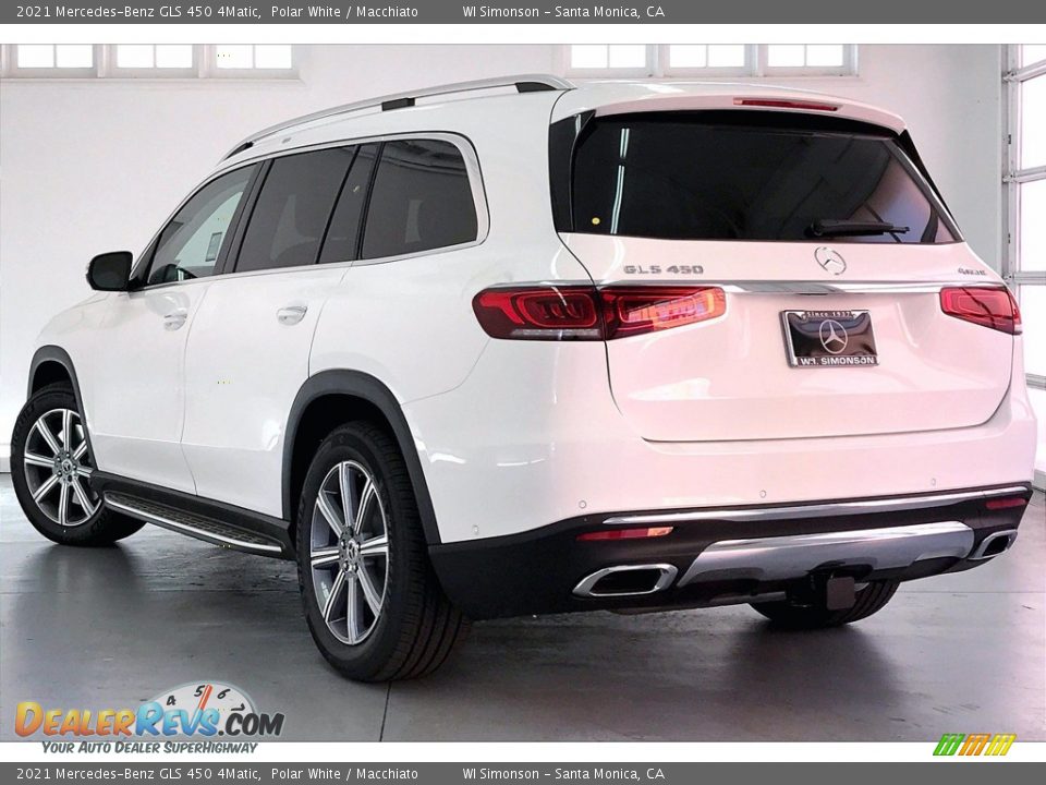 2021 Mercedes-Benz GLS 450 4Matic Polar White / Macchiato Photo #2