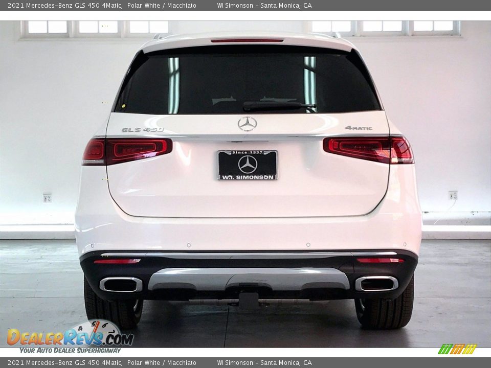 2021 Mercedes-Benz GLS 450 4Matic Polar White / Macchiato Photo #3