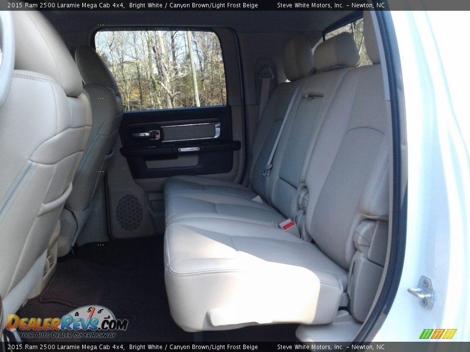 2015 Ram 2500 Laramie Mega Cab 4x4 Bright White / Canyon Brown/Light Frost Beige Photo #16