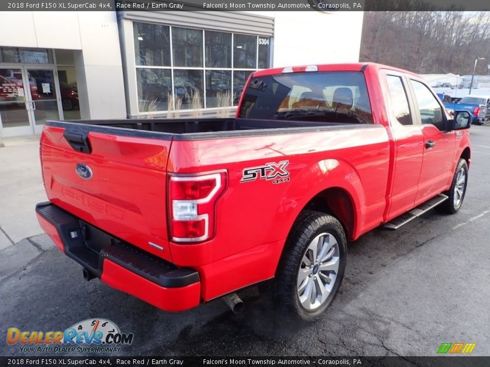 2018 Ford F150 XL SuperCab 4x4 Race Red / Earth Gray Photo #2