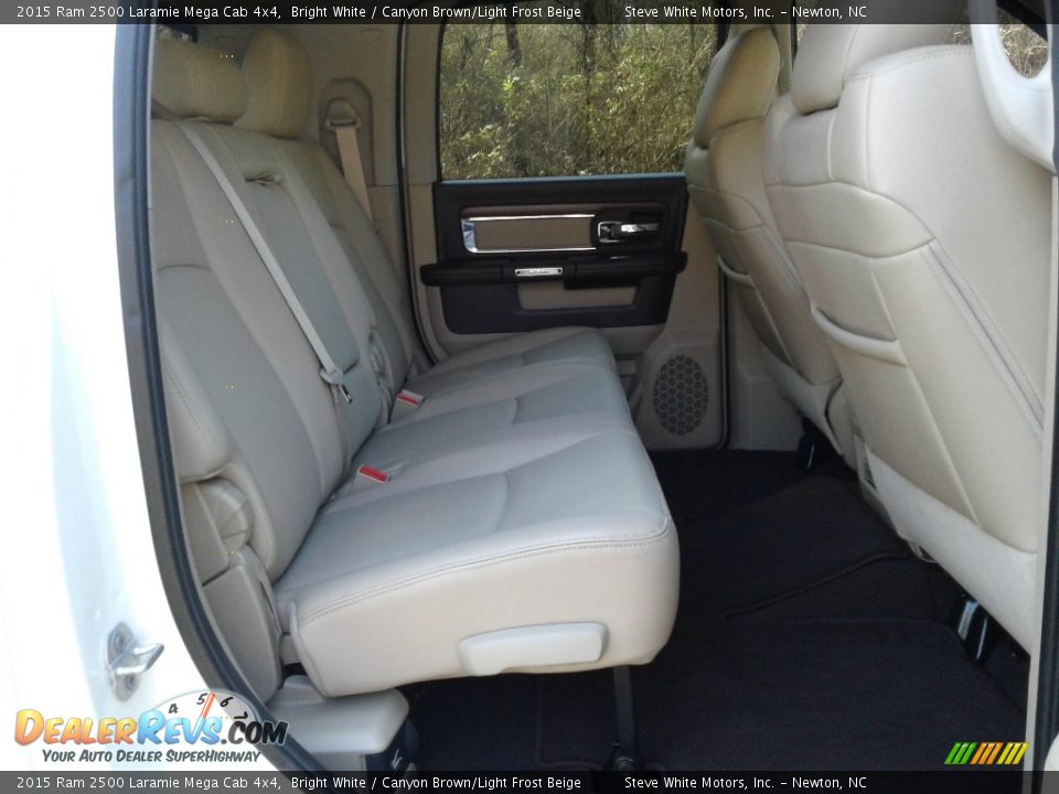 2015 Ram 2500 Laramie Mega Cab 4x4 Bright White / Canyon Brown/Light Frost Beige Photo #18