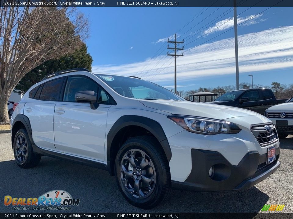 2021 Subaru Crosstrek Sport Crystal White Pearl / Gray Photo #1