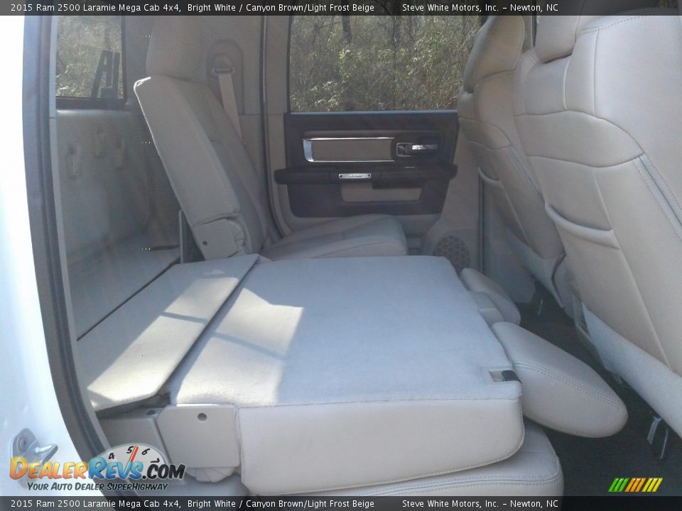 2015 Ram 2500 Laramie Mega Cab 4x4 Bright White / Canyon Brown/Light Frost Beige Photo #19