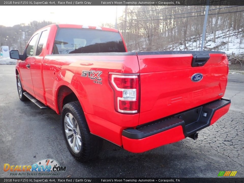 2018 Ford F150 XL SuperCab 4x4 Race Red / Earth Gray Photo #4
