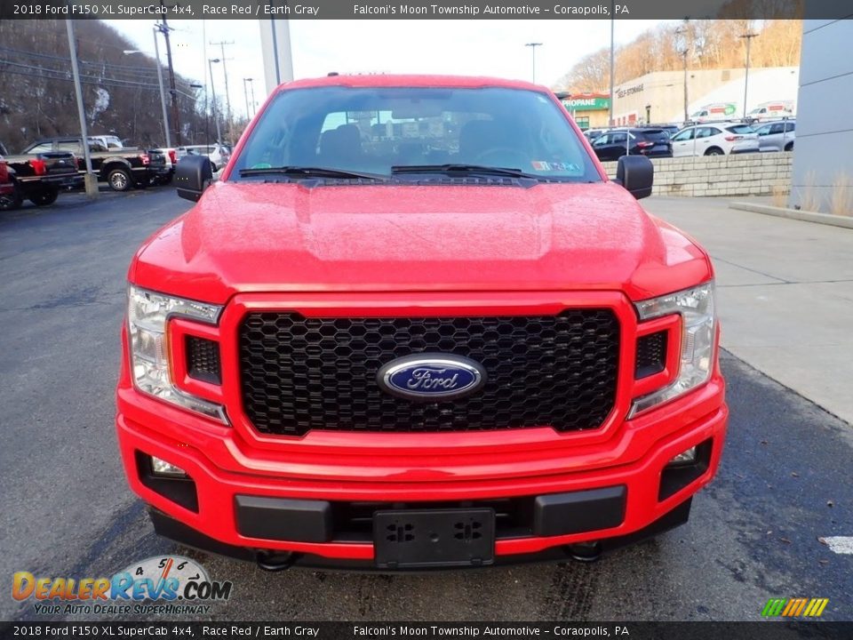 2018 Ford F150 XL SuperCab 4x4 Race Red / Earth Gray Photo #7