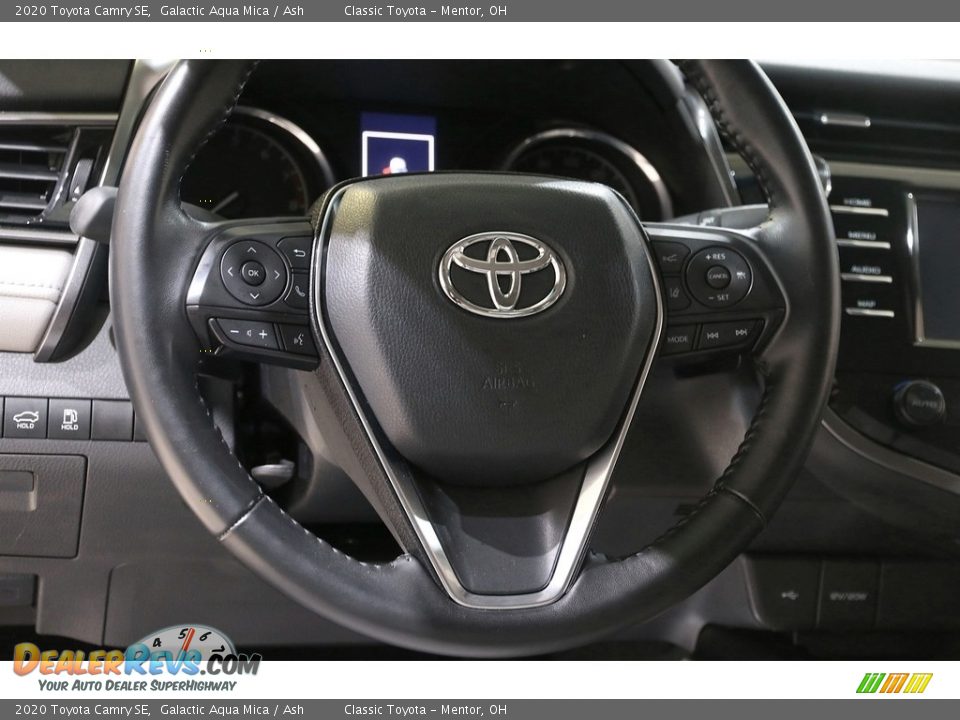 2020 Toyota Camry SE Galactic Aqua Mica / Ash Photo #7