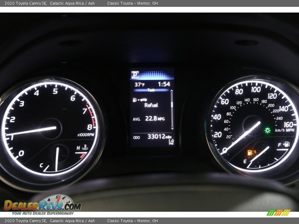 2020 Toyota Camry SE Galactic Aqua Mica / Ash Photo #8