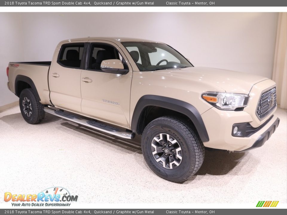 2018 Toyota Tacoma TRD Sport Double Cab 4x4 Quicksand / Graphite w/Gun Metal Photo #1