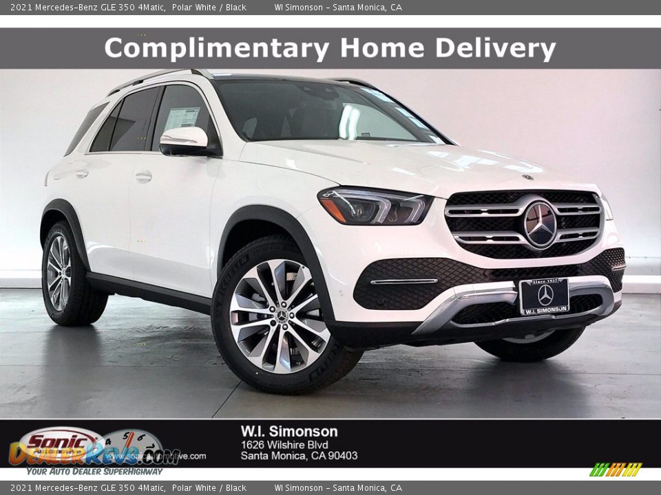 2021 Mercedes-Benz GLE 350 4Matic Polar White / Black Photo #1