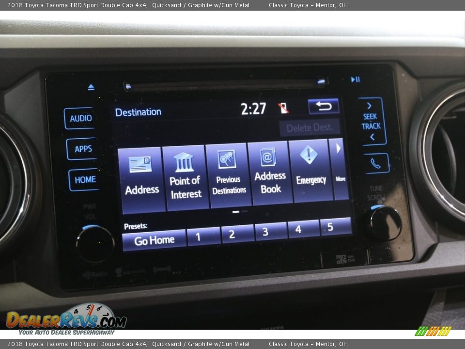 2018 Toyota Tacoma TRD Sport Double Cab 4x4 Quicksand / Graphite w/Gun Metal Photo #11