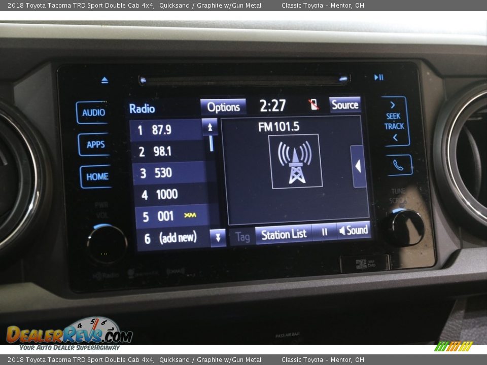 2018 Toyota Tacoma TRD Sport Double Cab 4x4 Quicksand / Graphite w/Gun Metal Photo #12