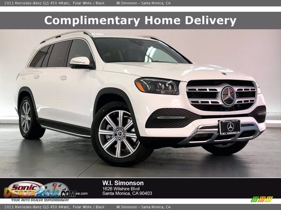 2021 Mercedes-Benz GLS 450 4Matic Polar White / Black Photo #1