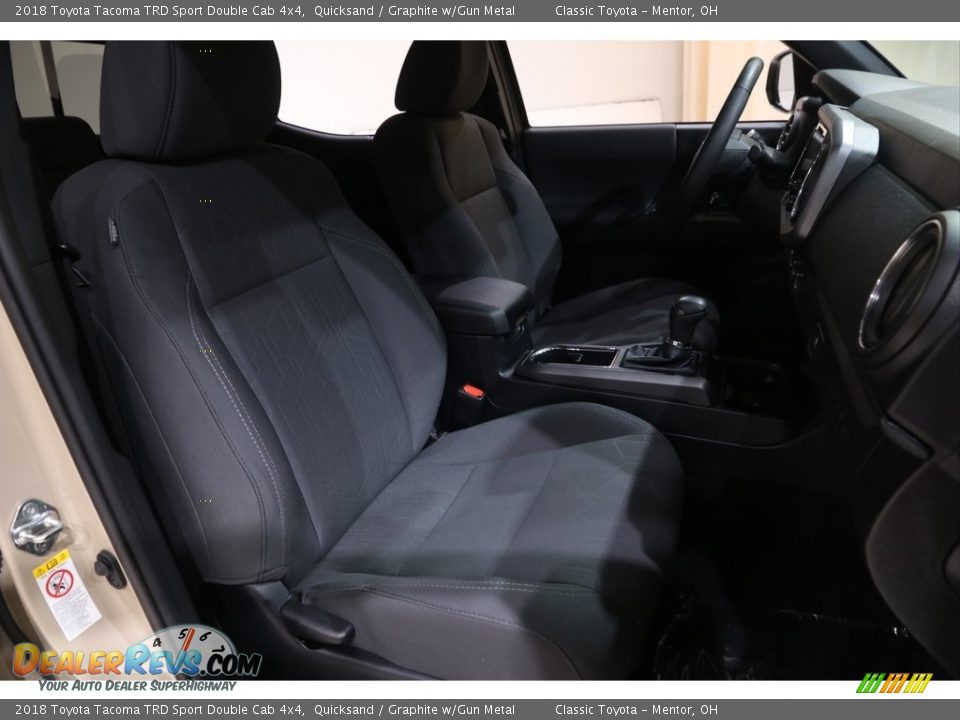 2018 Toyota Tacoma TRD Sport Double Cab 4x4 Quicksand / Graphite w/Gun Metal Photo #17