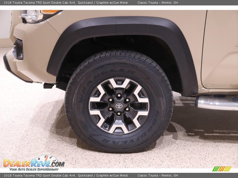 2018 Toyota Tacoma TRD Sport Double Cab 4x4 Quicksand / Graphite w/Gun Metal Photo #22