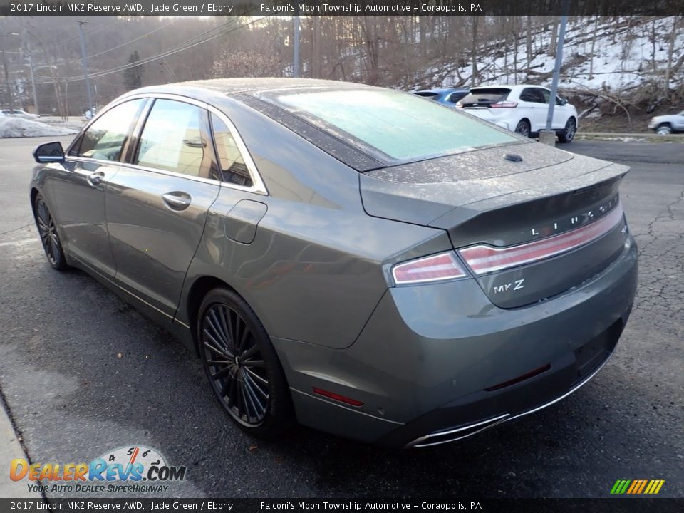 2017 Lincoln MKZ Reserve AWD Jade Green / Ebony Photo #5