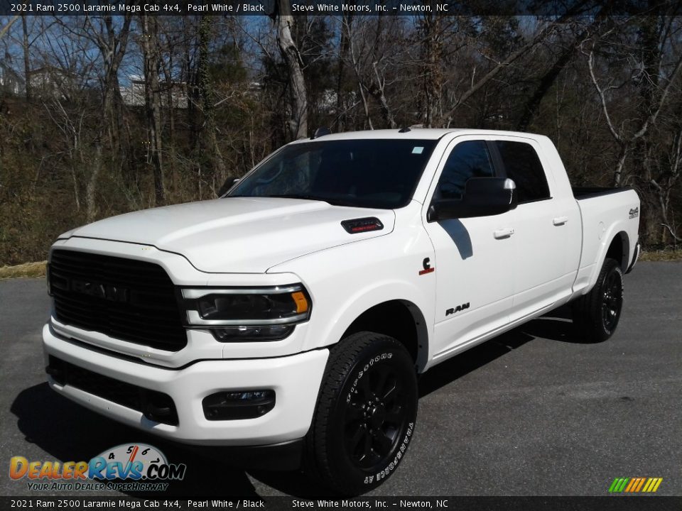 2021 Ram 2500 Laramie Mega Cab 4x4 Pearl White / Black Photo #2