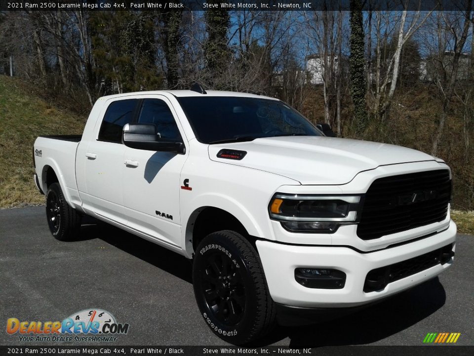 2021 Ram 2500 Laramie Mega Cab 4x4 Pearl White / Black Photo #4