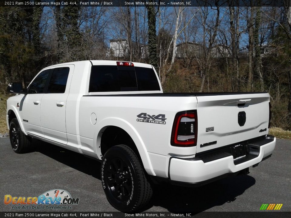 2021 Ram 2500 Laramie Mega Cab 4x4 Pearl White / Black Photo #9