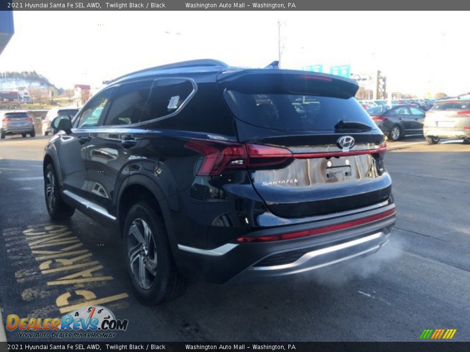 2021 Hyundai Santa Fe SEL AWD Twilight Black / Black Photo #3