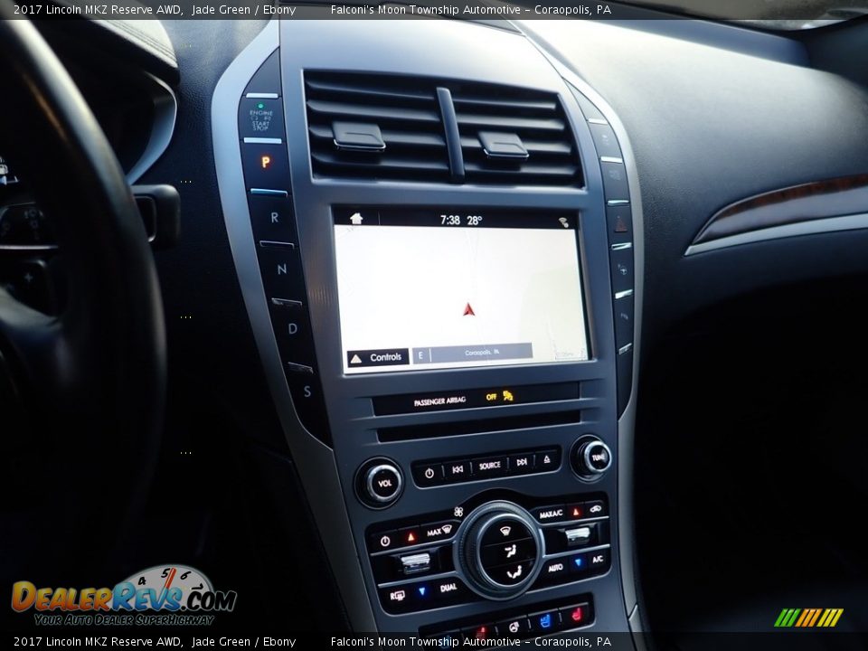 2017 Lincoln MKZ Reserve AWD Jade Green / Ebony Photo #22