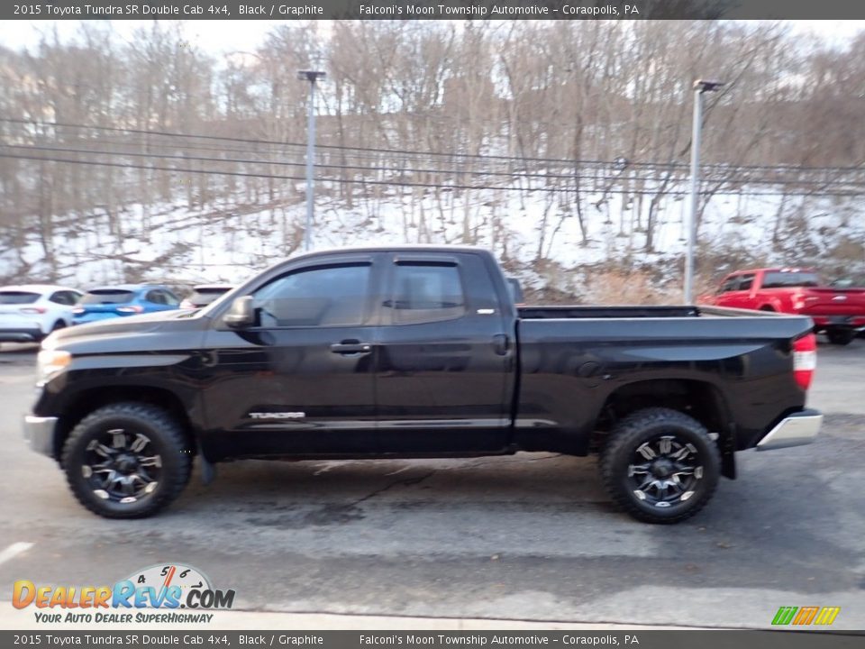 2015 Toyota Tundra SR Double Cab 4x4 Black / Graphite Photo #5