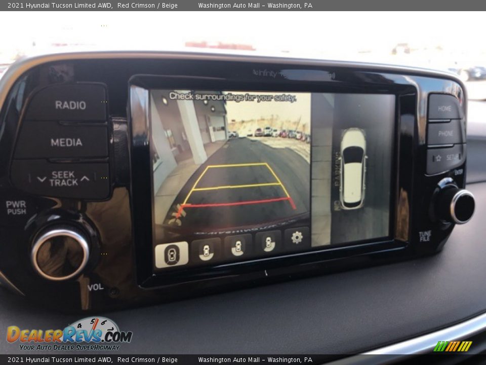 2021 Hyundai Tucson Limited AWD Red Crimson / Beige Photo #6