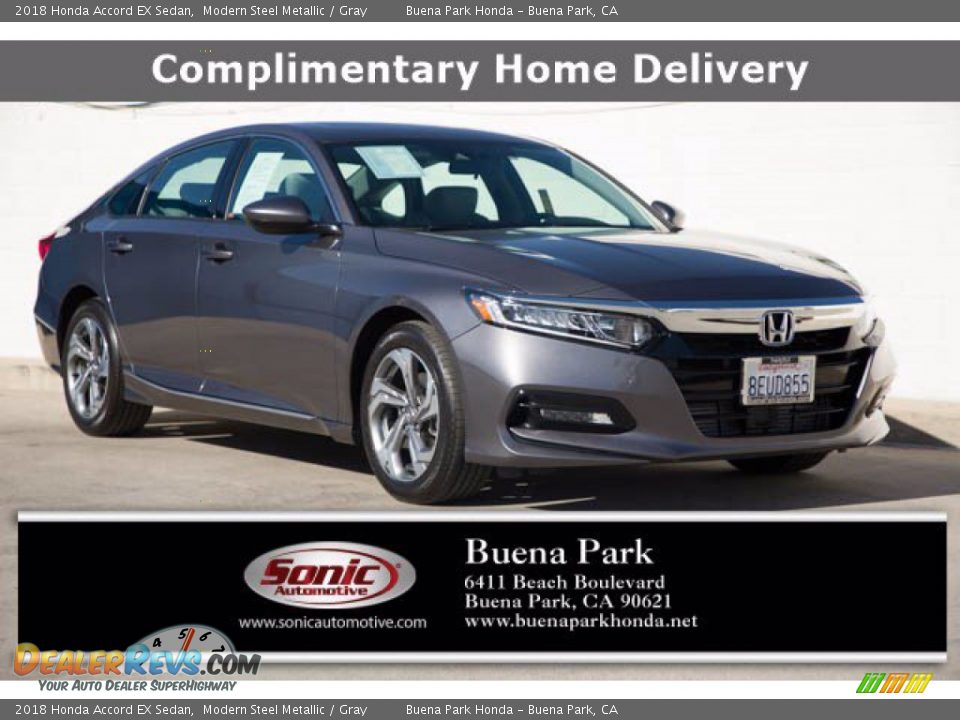 2018 Honda Accord EX Sedan Modern Steel Metallic / Gray Photo #1