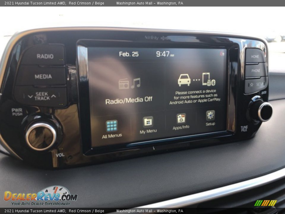 2021 Hyundai Tucson Limited AWD Red Crimson / Beige Photo #8