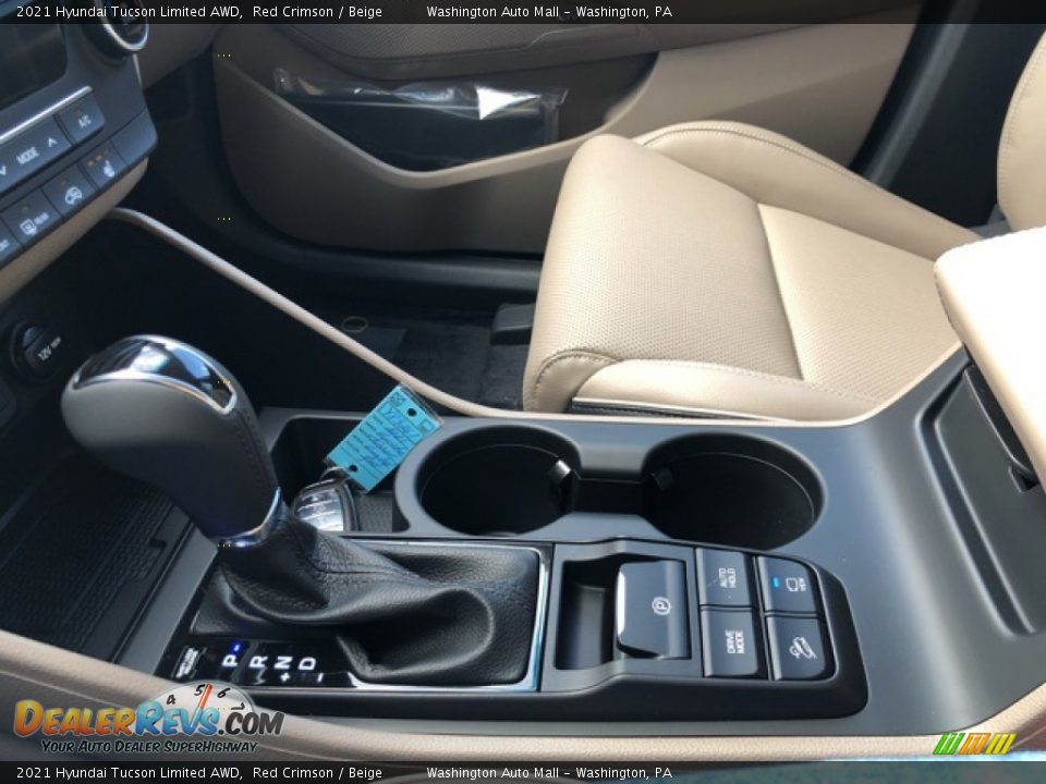 2021 Hyundai Tucson Limited AWD Red Crimson / Beige Photo #10