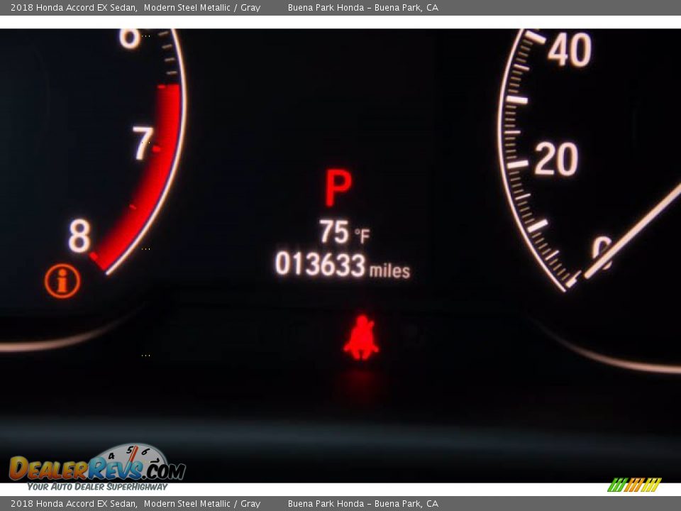 2018 Honda Accord EX Sedan Modern Steel Metallic / Gray Photo #6