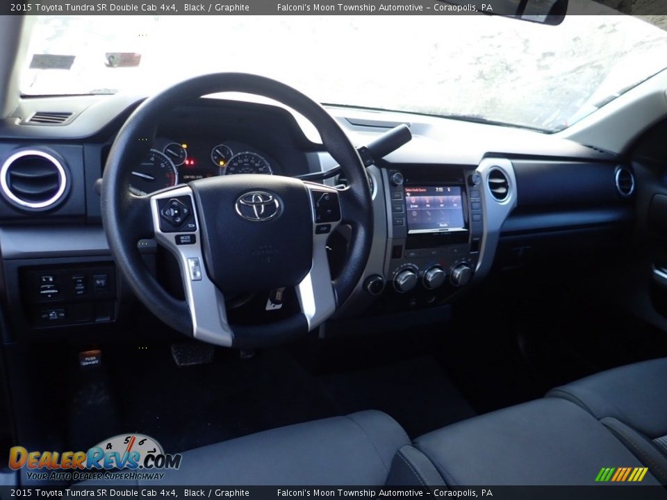 2015 Toyota Tundra SR Double Cab 4x4 Black / Graphite Photo #18