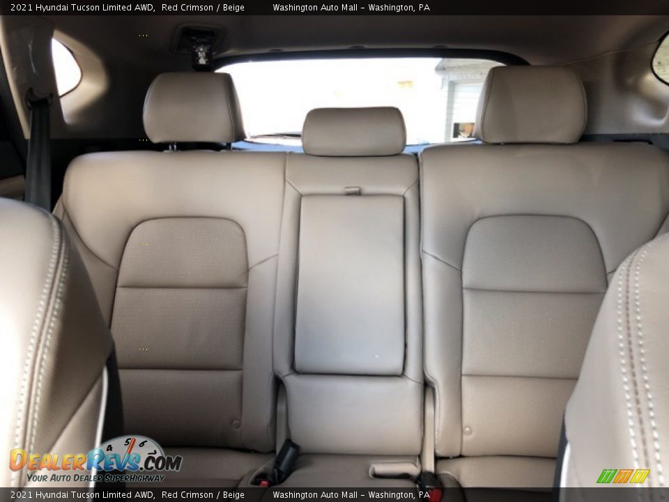 2021 Hyundai Tucson Limited AWD Red Crimson / Beige Photo #16