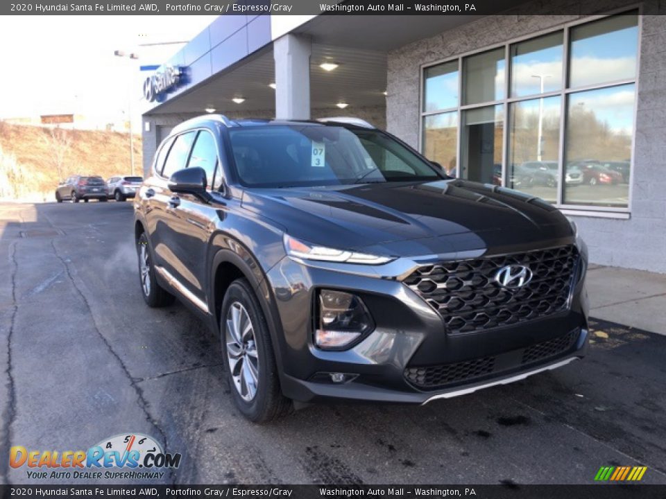 2020 Hyundai Santa Fe Limited AWD Portofino Gray / Espresso/Gray Photo #1