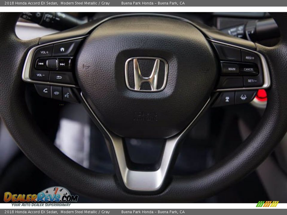 2018 Honda Accord EX Sedan Modern Steel Metallic / Gray Photo #13