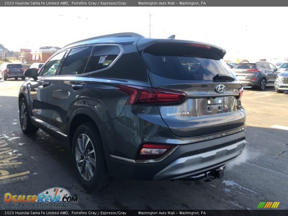 2020 Hyundai Santa Fe Limited AWD Portofino Gray / Espresso/Gray Photo #3