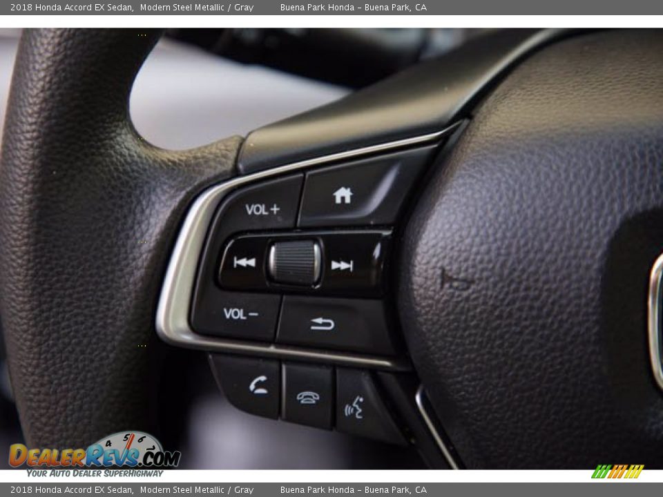 2018 Honda Accord EX Sedan Modern Steel Metallic / Gray Photo #14