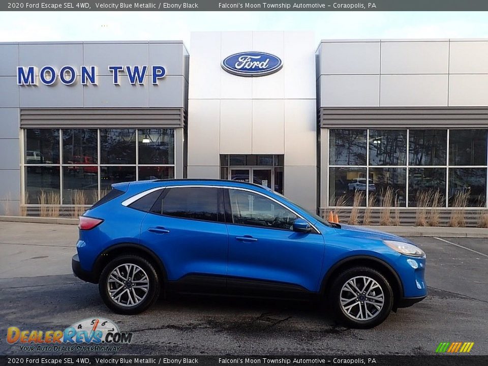 2020 Ford Escape SEL 4WD Velocity Blue Metallic / Ebony Black Photo #1