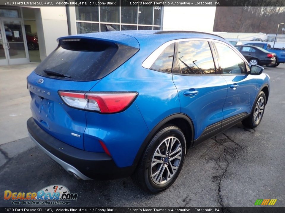 2020 Ford Escape SEL 4WD Velocity Blue Metallic / Ebony Black Photo #2