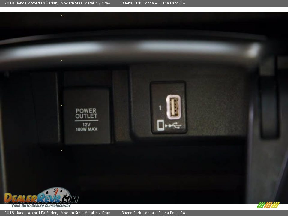 2018 Honda Accord EX Sedan Modern Steel Metallic / Gray Photo #17