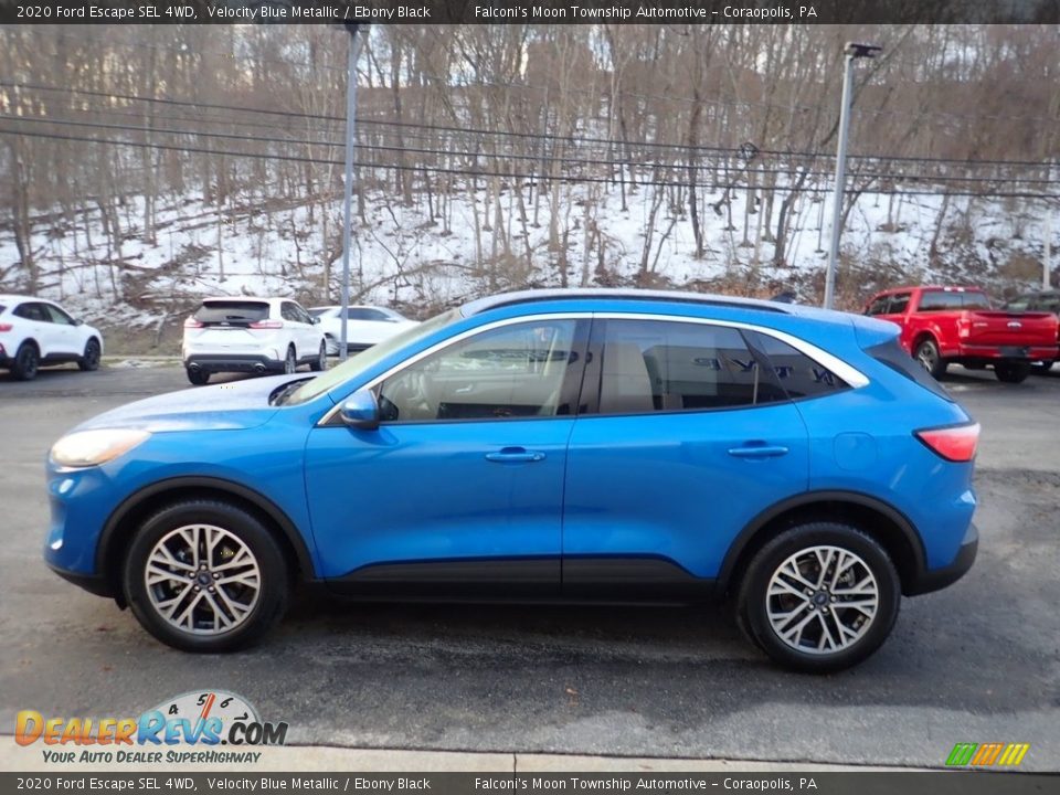 2020 Ford Escape SEL 4WD Velocity Blue Metallic / Ebony Black Photo #6