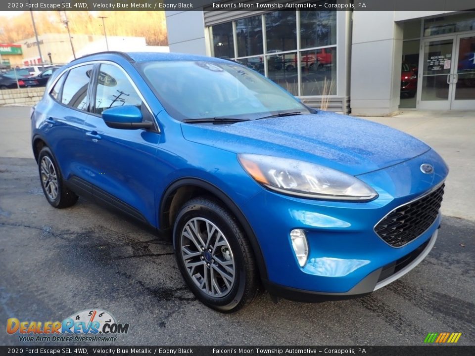 2020 Ford Escape SEL 4WD Velocity Blue Metallic / Ebony Black Photo #9